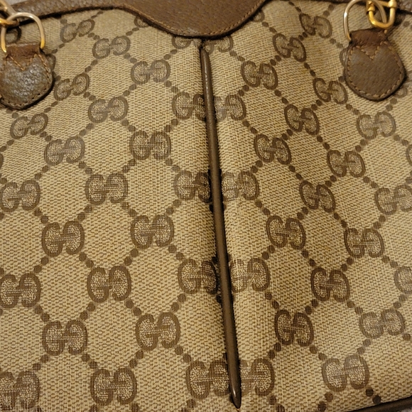 GUCCI GG Canvas Web Sherry Line Shoulder Bag - Picture 9 of 16